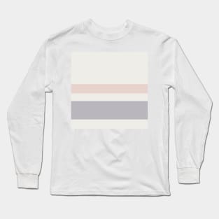 A sensational dough of Alabaster, Grey, Gray (X11 Gray) and Lotion Pink stripes. Long Sleeve T-Shirt